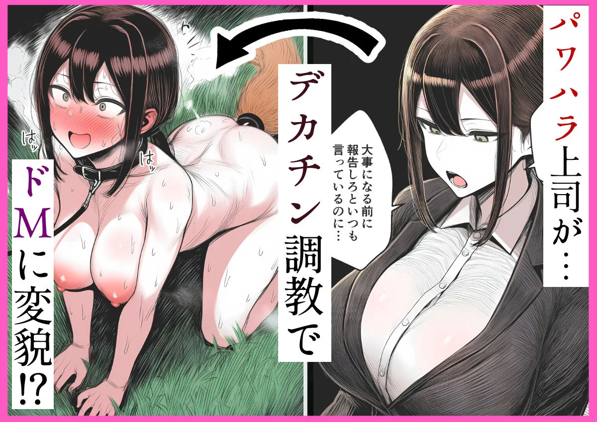 【人妻上司NTR】パワハラ上司がデカチン部下にドM調教されて肉便器化して寝取られる話 人妻 熟女 エロ同人 サンプル1
